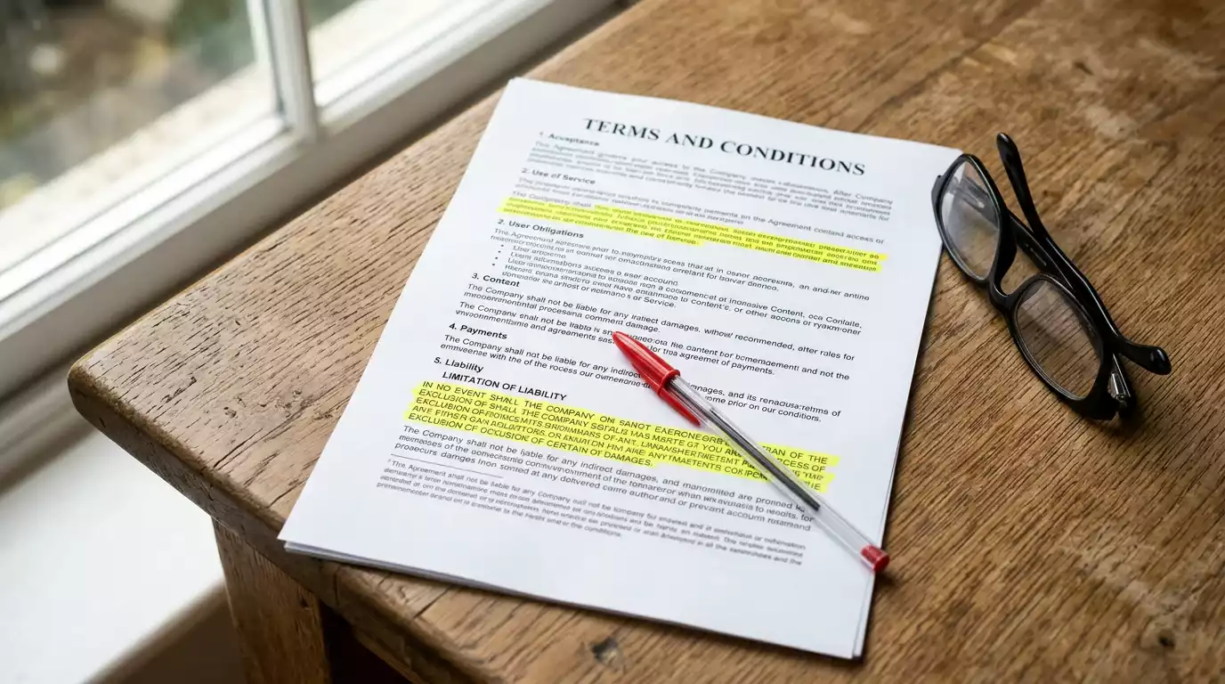 Casino bonus terms and conditions document with wagering requirements highlighted