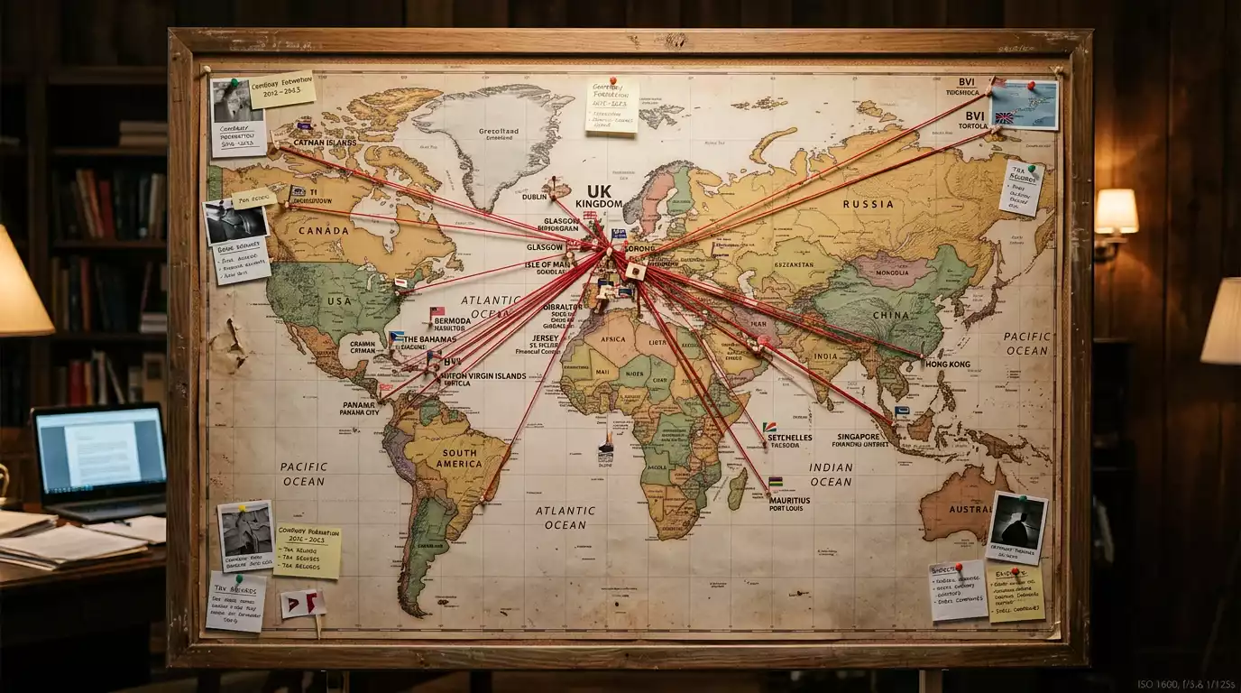 Map showing geographic distribution of operators receiving cease-and-desist notices