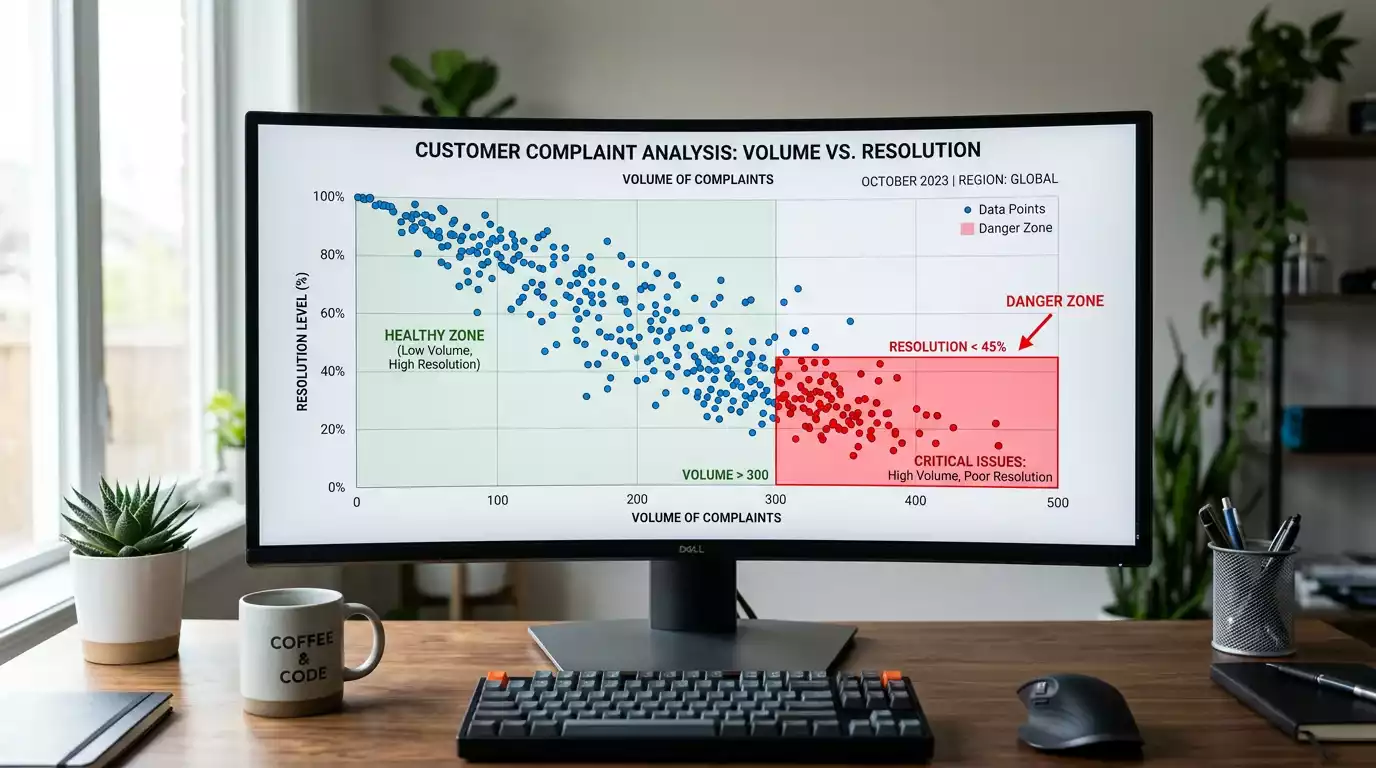 Chart showing how complaint resolution rates affect overall casino safety scores