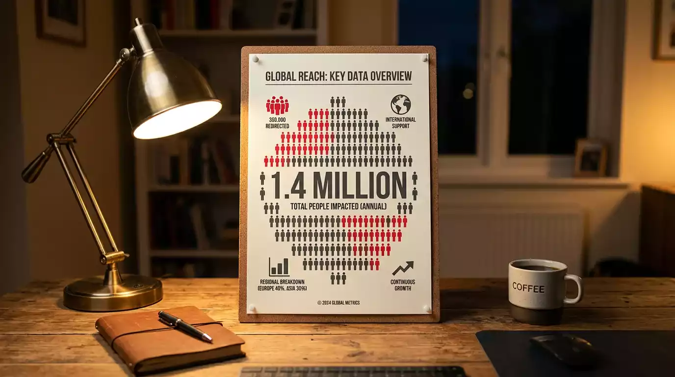 Infographic showing 1.4 million UK adults affected by problem gambling