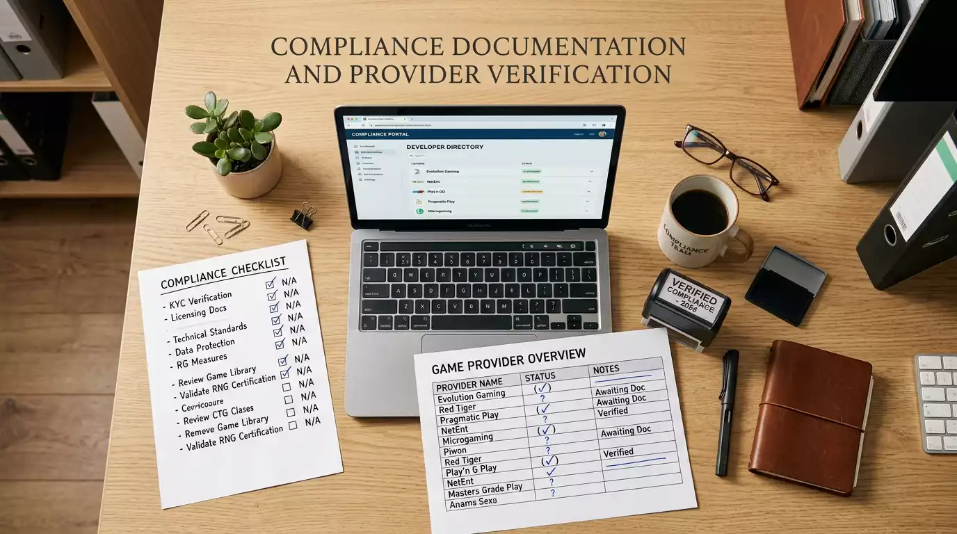 Software provider verification process checking authorised distribution partnerships