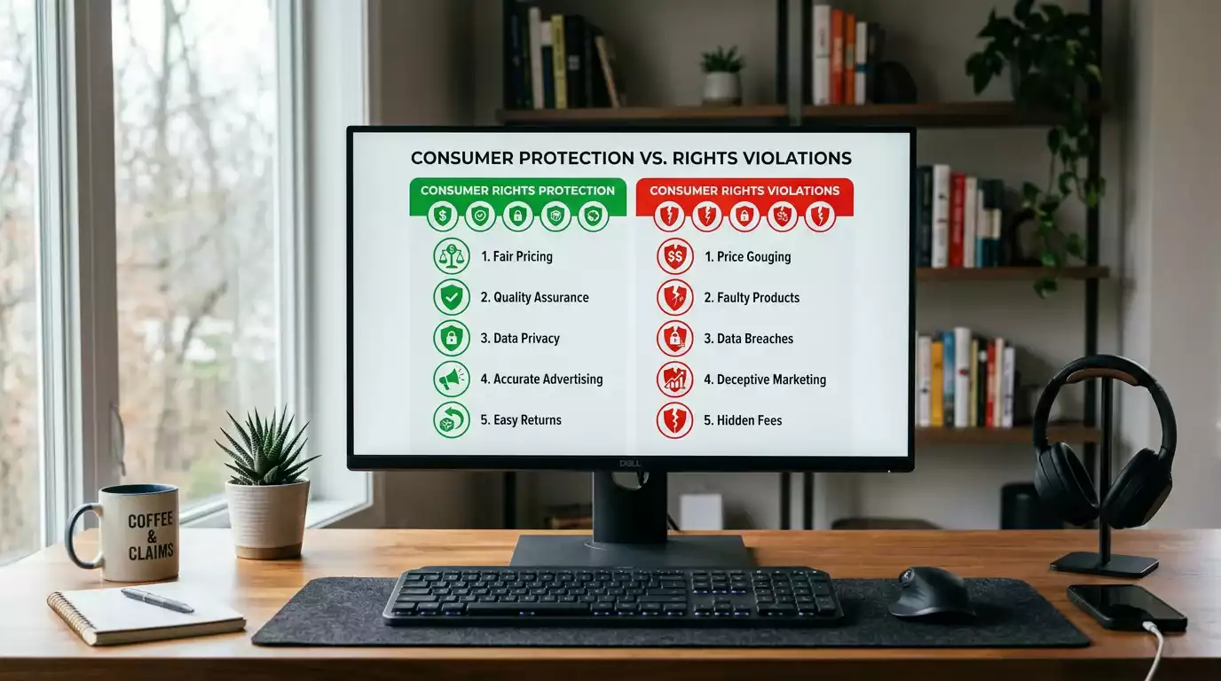 Infographic comparing consumer payment protections at regulated versus offshore casinos