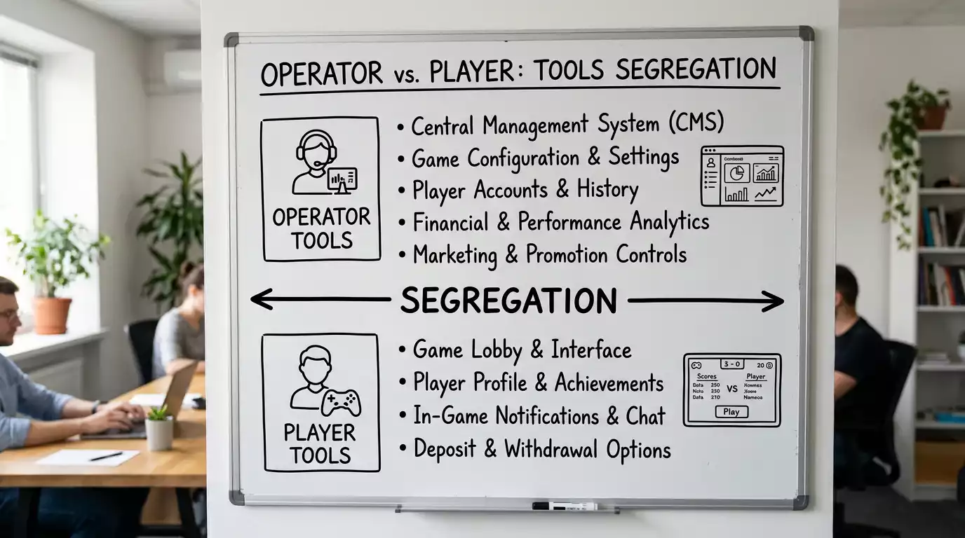 Diagram showing how regulator requires operators to hold player funds in segregated accounts