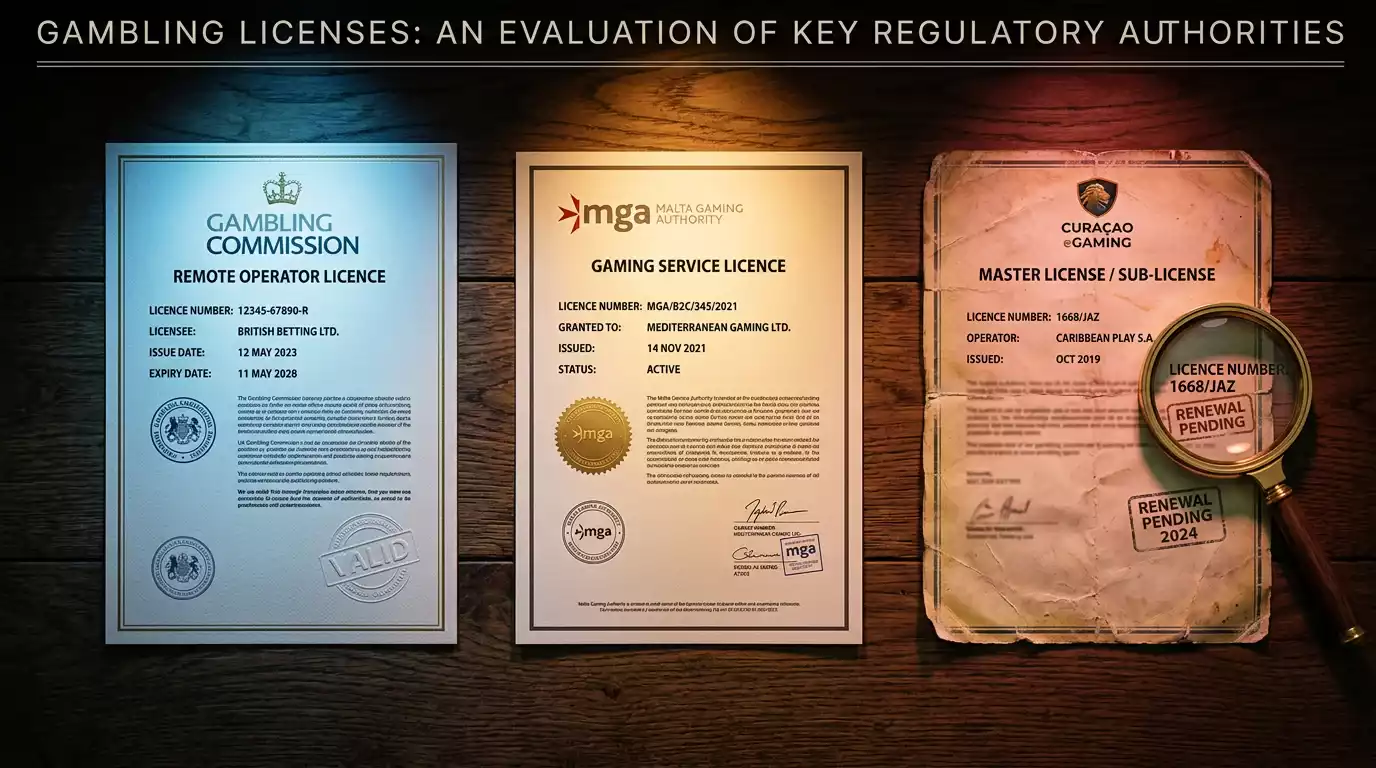 Rouge Casino licence analysis comparing Curaçao, UKGC, and MGA gambling regulation