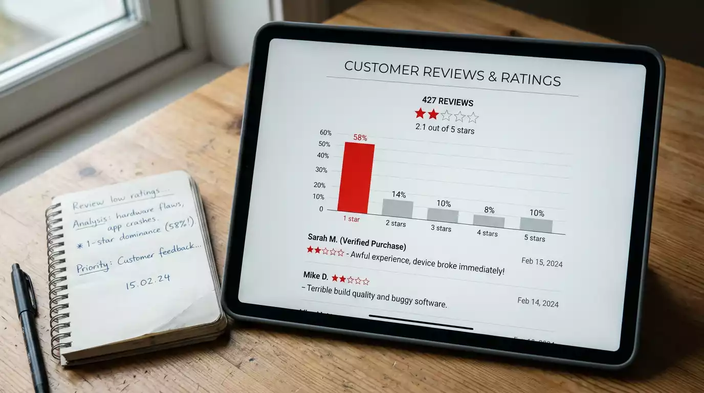 Pattern of negative Trustpilot reviews showing recurring withdrawal complaint themes