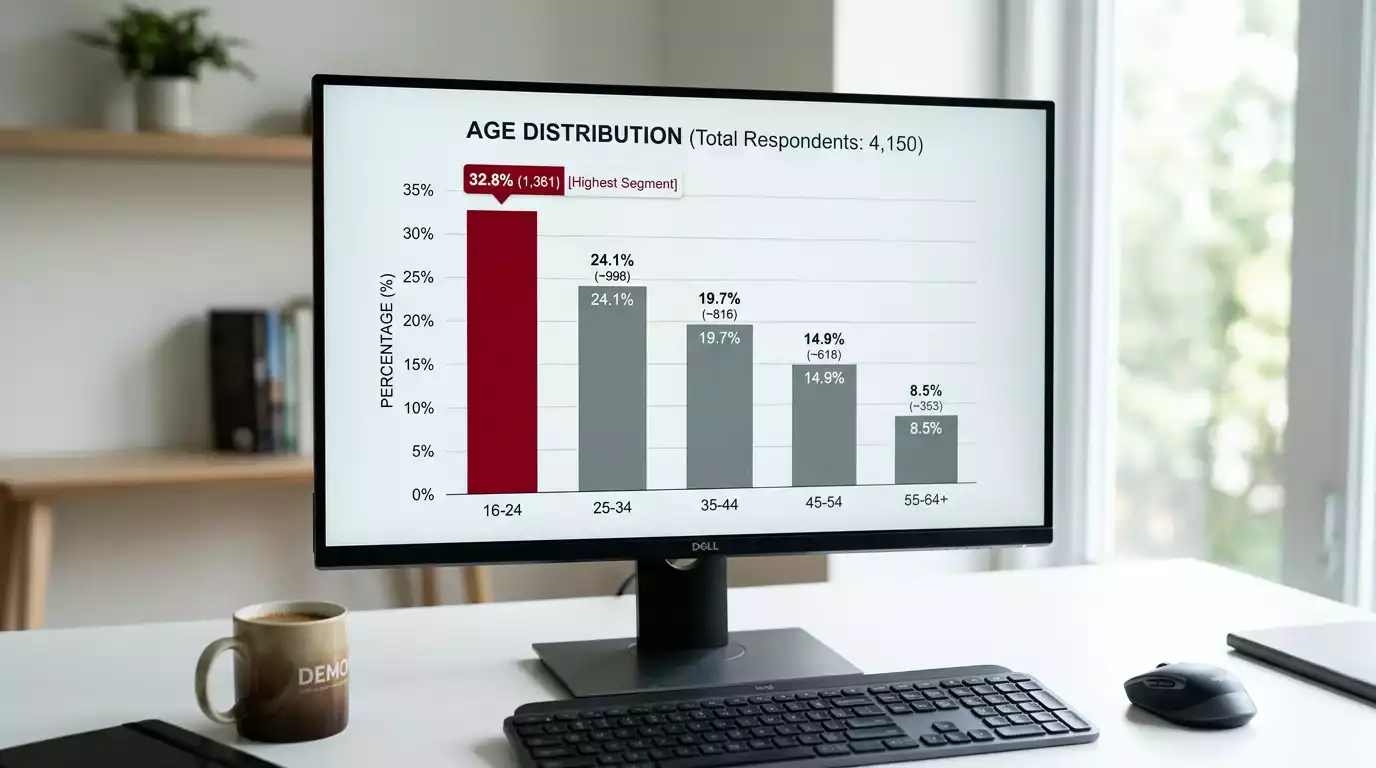 Age distribution chart highlighting surge in gambling problems among 16-24 year olds